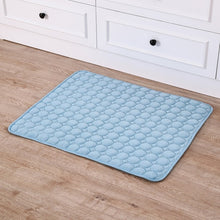 Load image into Gallery viewer, Pet Pad Summer Cooling Mat Dog Beds Mats Blue Pet Ice Pad Cool  Cold Silk Moisture-Proof  Cooler Mattress Cushion Puppy Sleeping